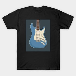 Lake Placid Blue Strat Guitar T-Shirt